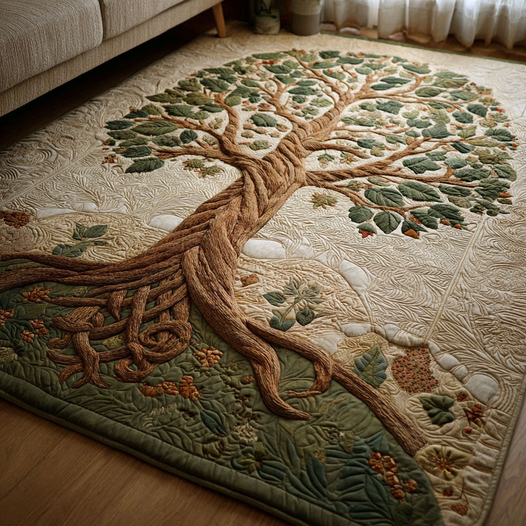 Tree Haven area rug in a living room