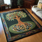 Tree Of Life area rug in a living room