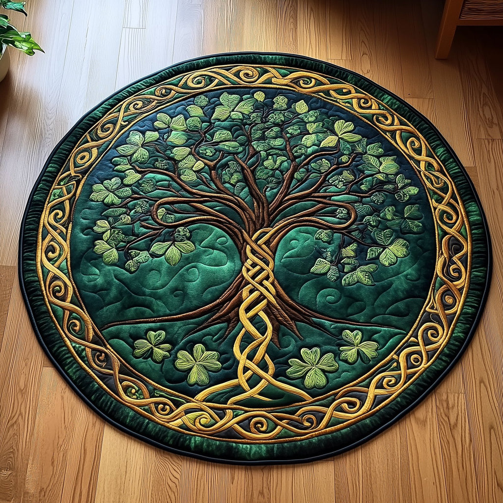 Tree of Life Round Mat Rug - Nature Design | Serene Home Decor