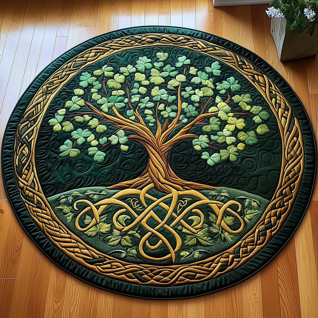 Tree of Life Round Mat Rug - Nature Design | Serene Home Decor