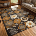 Tribal Essence area rug in a living room