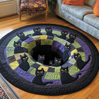 Trick or Treat Round Mat Rug - Nature Design | Serene Home Decor