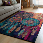 Trio Dreamcatchers area rug in a living room