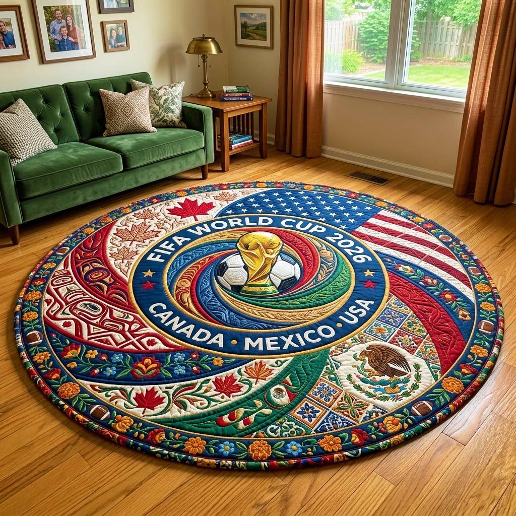 Triple Unity Round Mat Rug - Nature Design | Serene Home Decor