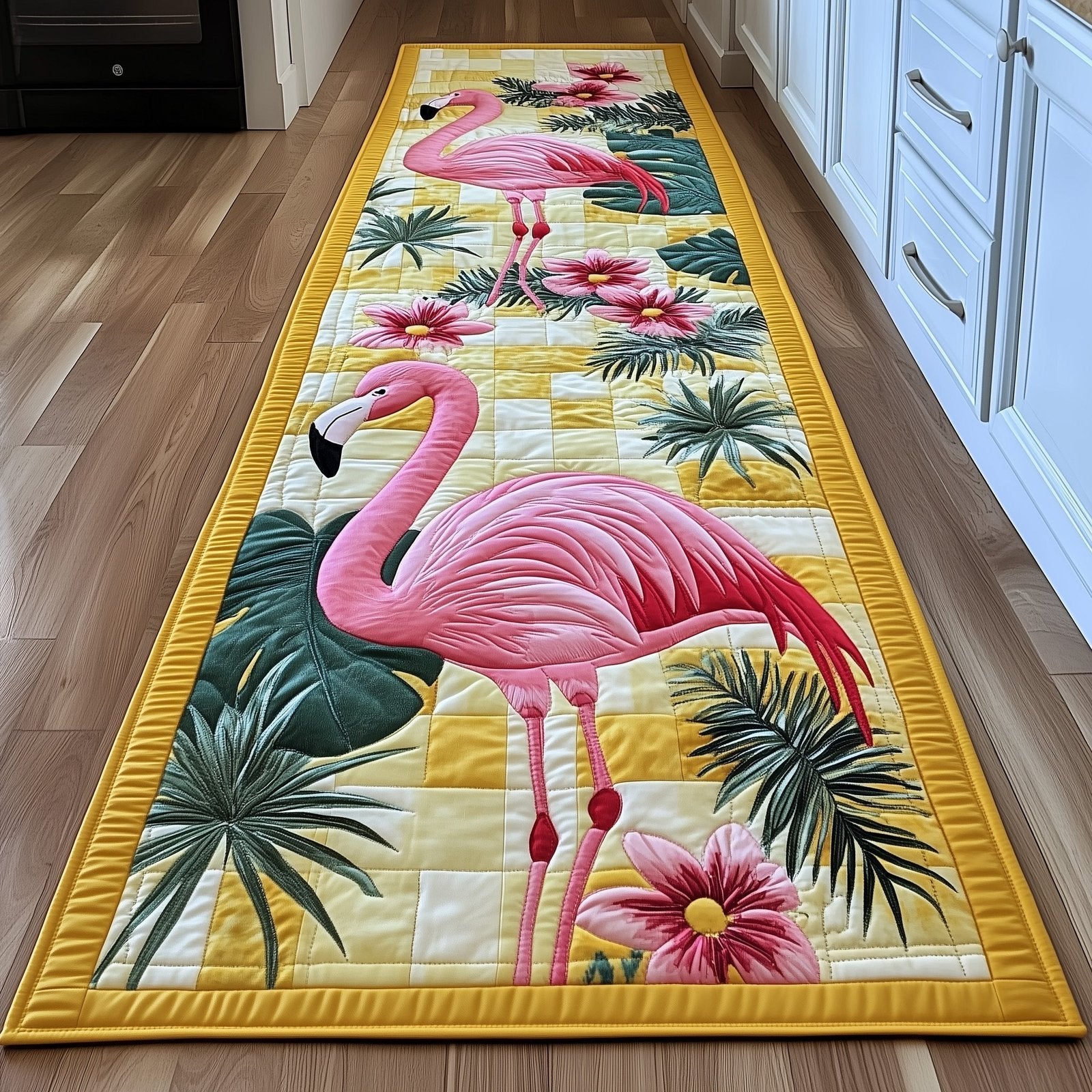 Tropical Flamingo Runner Rug - Nature Design | Serene Runner Rug