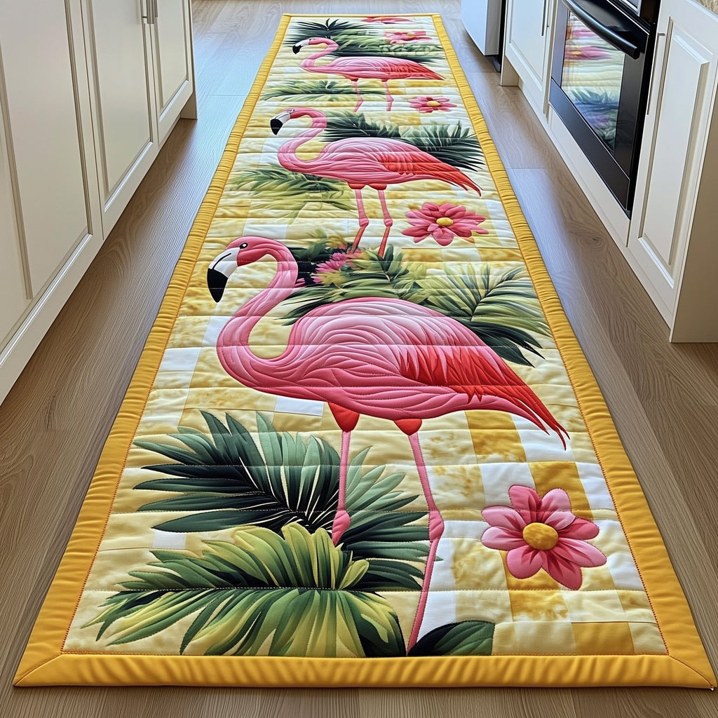 Tropical Flamingo Runner Rug - Nature Design | Serene Runner Rug