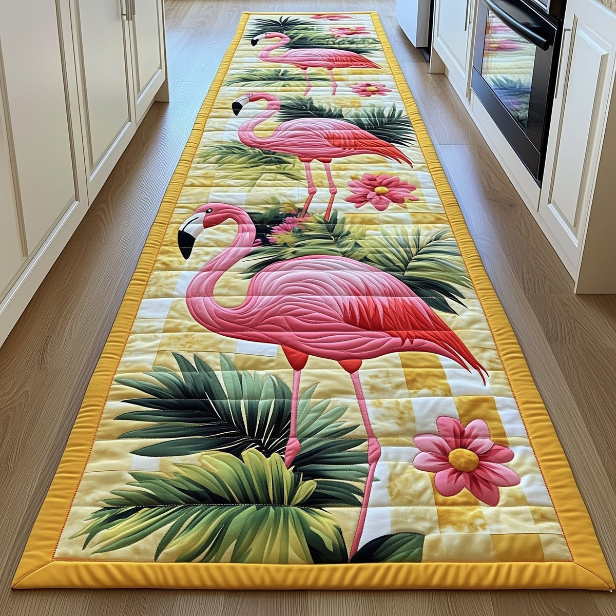 Tropical Flamingo Runner Rug - Nature Design | Serene Runner Rug