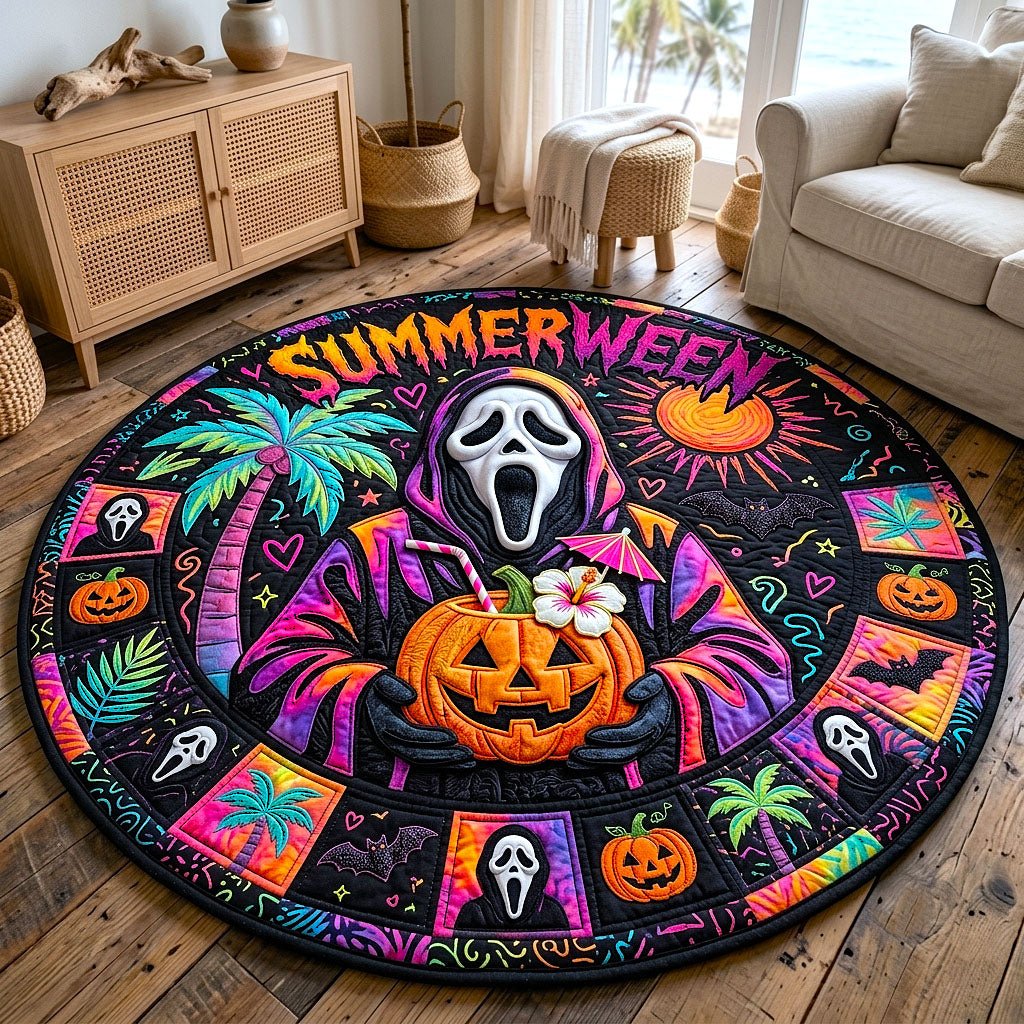 Tropical Haunt Round Mat Rug - Nature Design | Serene Home Decor