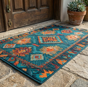 Turquoise Mesa Doormat - Nature Design | Printed Welcome Doormat