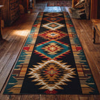 Turquoise Spirit Runner Carpet Runner Rug - Cute Pet Design | Animal Printed Runner Rug