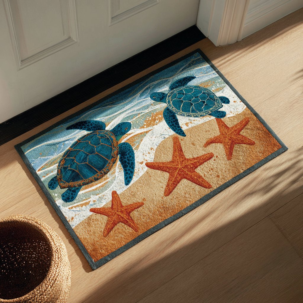 Turtle Dream Doormat - Cute Animal Design | Printed Welcome Doormat