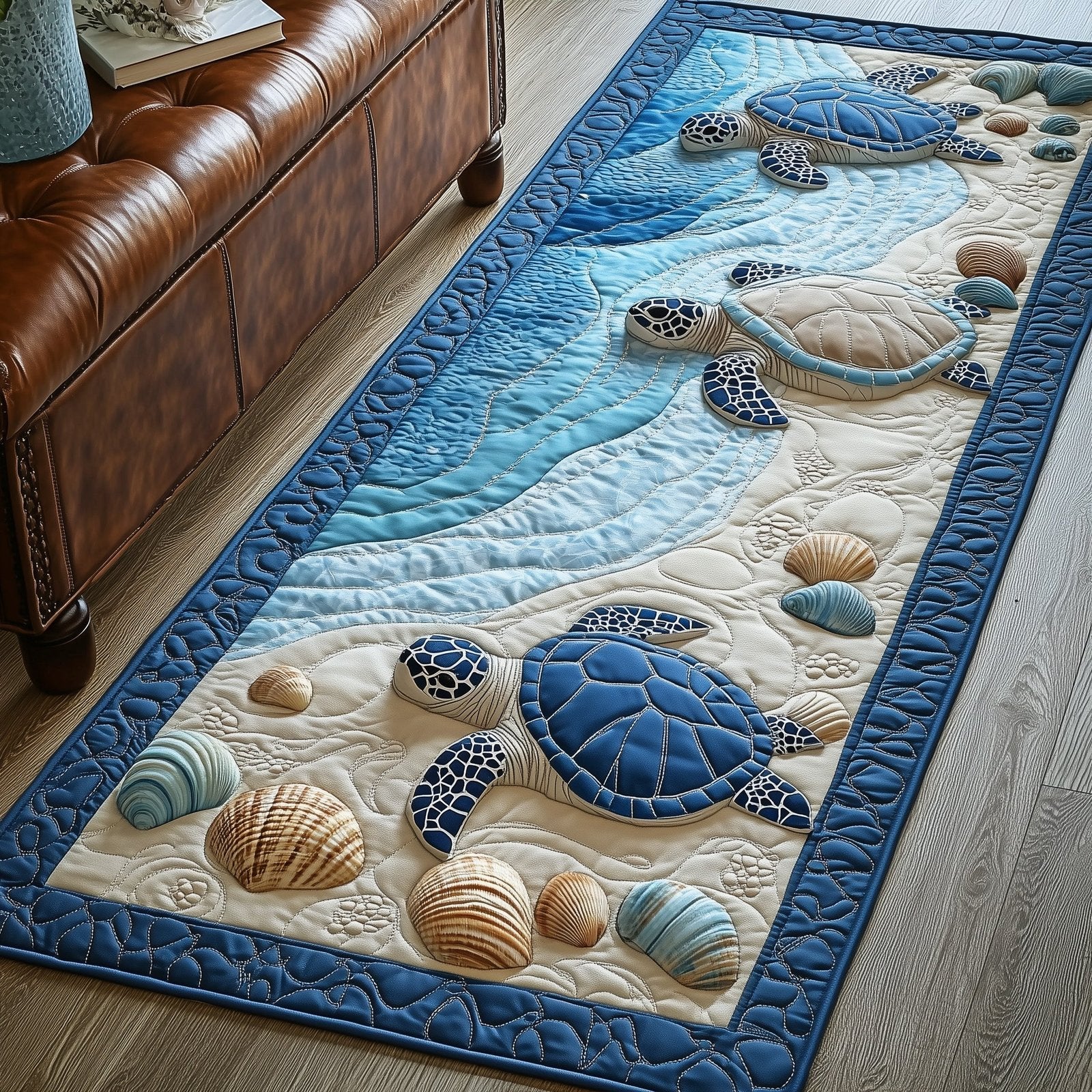 Turtle Dream Runner Rug - Cute Pet Design | Animal Printed Runner Rug