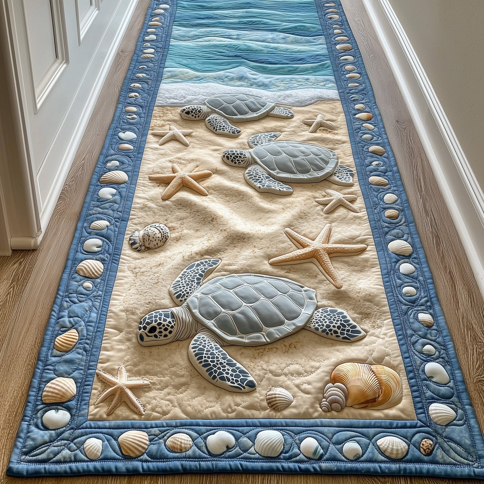 Turtle Dream Runner Rug - Cute Pet Design | Animal Printed Runner Rug