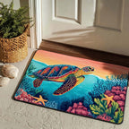 Turtle Drift Doormat - Cute Animal Design | Printed Welcome Doormat