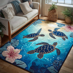 Turtle Shore area rug in a living room