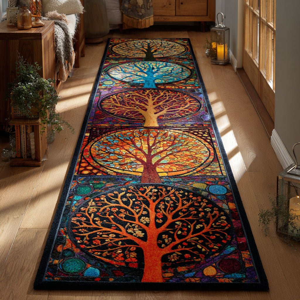 Twilight Bloom Path Runner Carpet Runner Rug - Cute Pet Design | Animal Printed Runner Rug