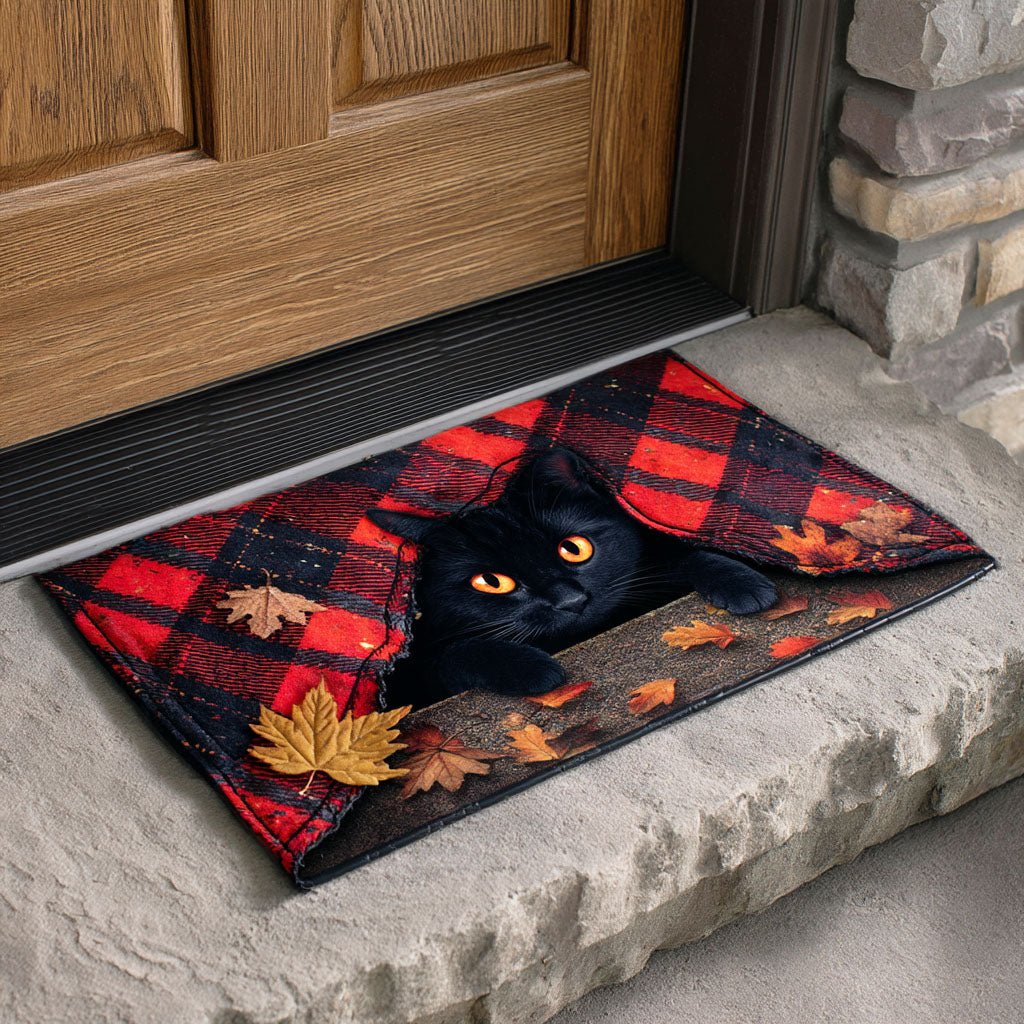 Twilight Cat Doormat - Cute Animal Design | Printed Welcome Doormat