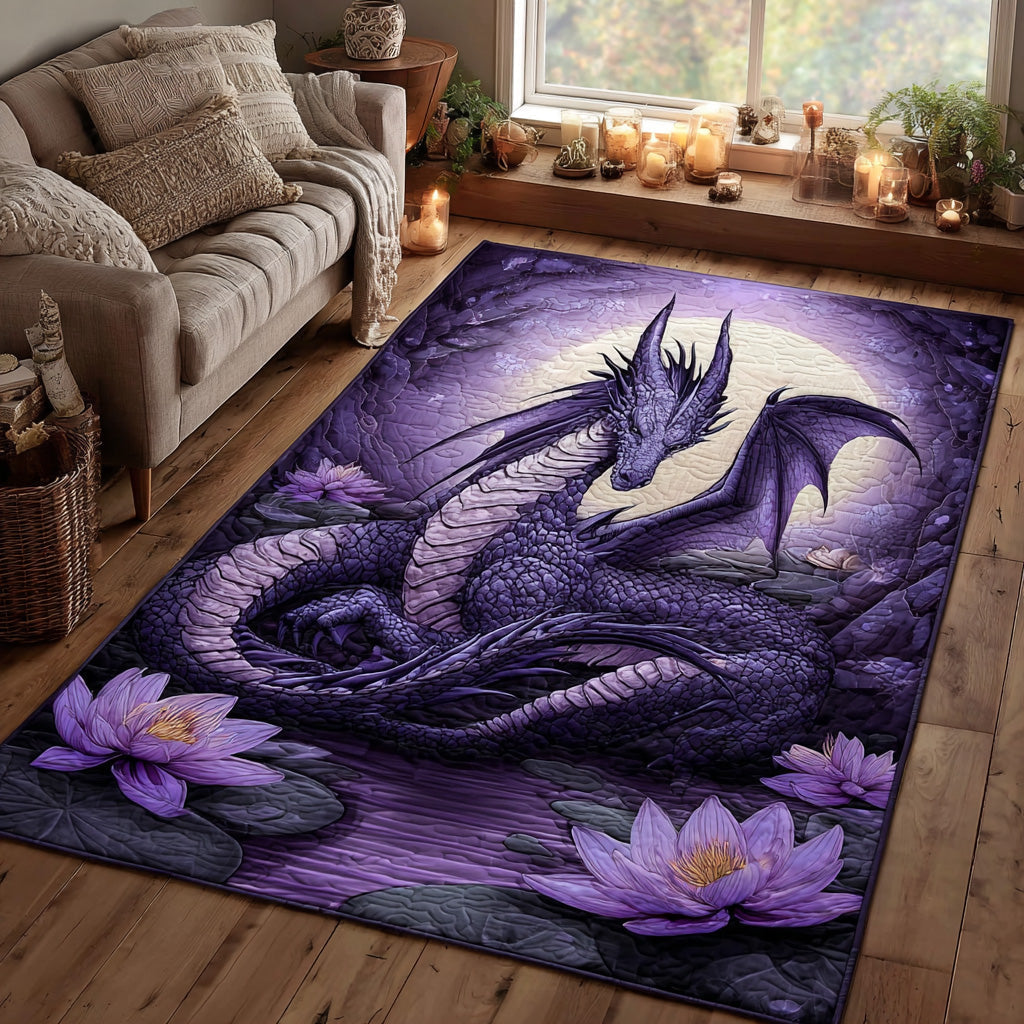 Twilight Fang area rug in a living room