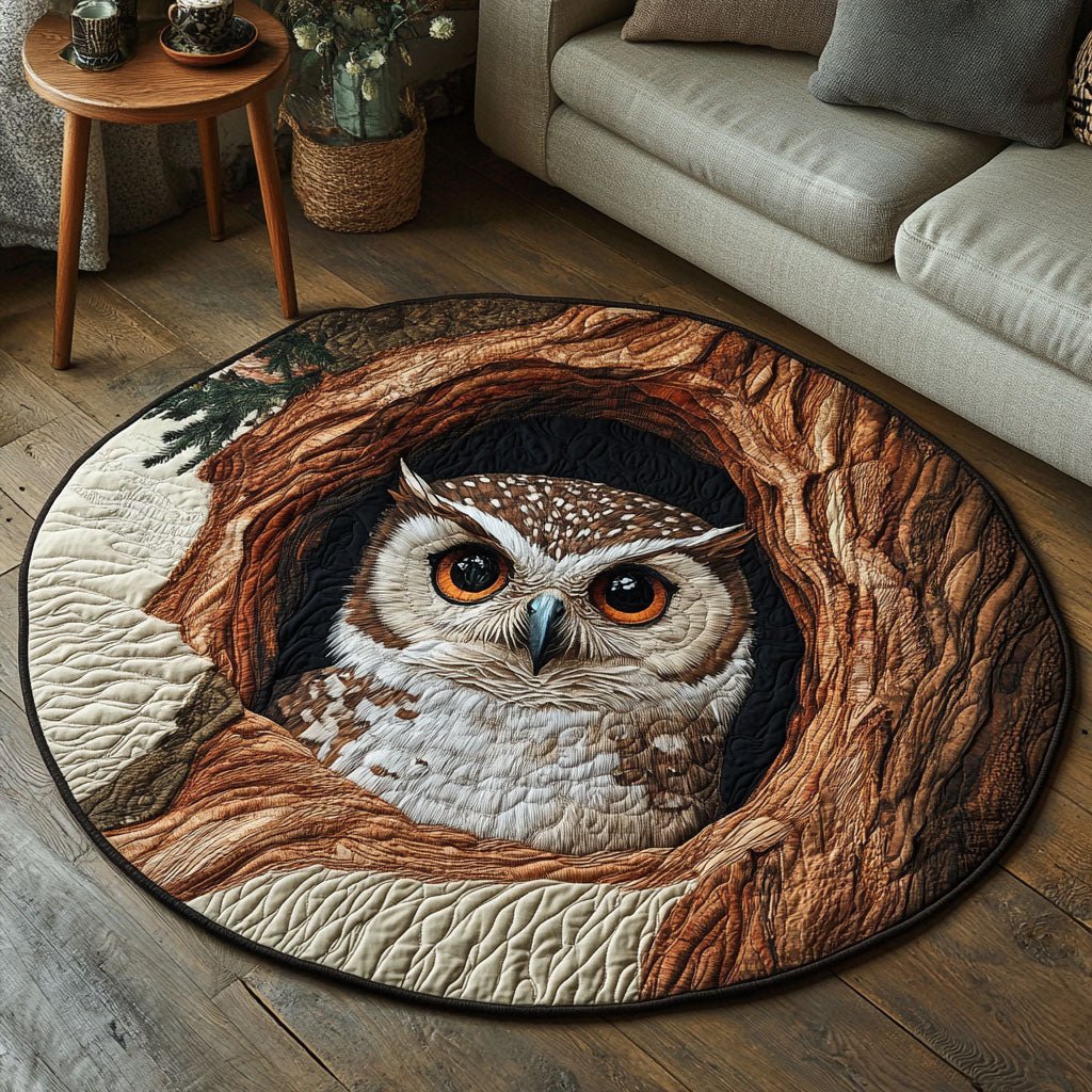 Twilight Feathers Round Mat Rug - washable non-slip printed rug