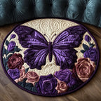 Twilight Flutter Round Mat Rug - Nature Design | Serene Home Decor