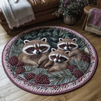 Twilight Forager Round Mat Rug - Nature Design | Serene Home Decor