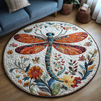 Twilight Glider Round Mat Rug - washable non-slip printed rug