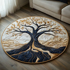 Twilight Grove Round Mat Rug - washable non-slip printed rug