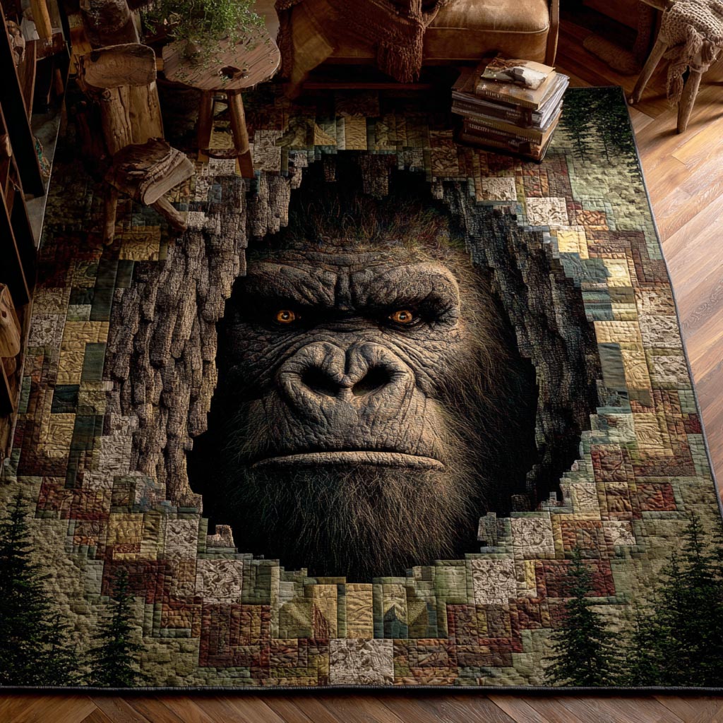 Twilight Hunter area rug in a living room