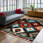 Twilight Sand area rug in a living room