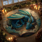 Twilight Wingfall Round Mat Rug - washable non-slip printed rug