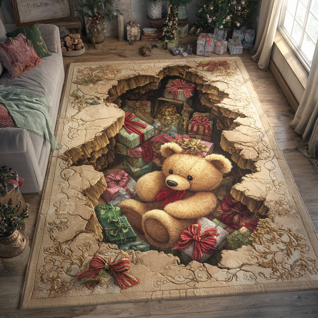 Twinkle Teddy area rug in a living room