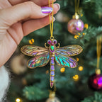 Red Feather Delight Christmas Ornament