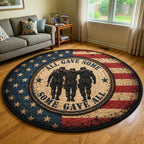 USA 250 Round Mat Rug - washable non-slip printed rug