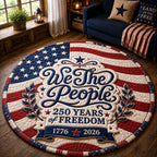 USA 250th Anniversary Round Mat Rug
