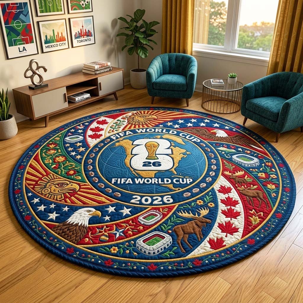 Unity Emblem Round Mat Rug - Nature Design | Serene Home Decor