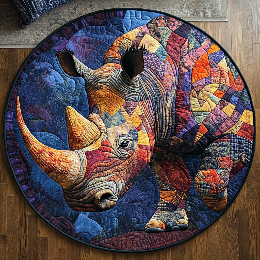 Untamed Strength Round Mat Rug