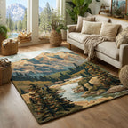Valley Reverie area rug in a living room