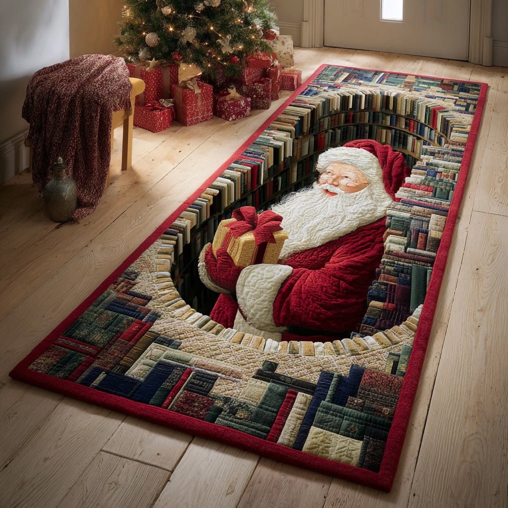 Vault Santa Claus Runner Carpet Runner Rug - Cute Pet Design | Animal Printed Runner Rug