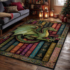 Verdant Forest Warden area rug in a living room