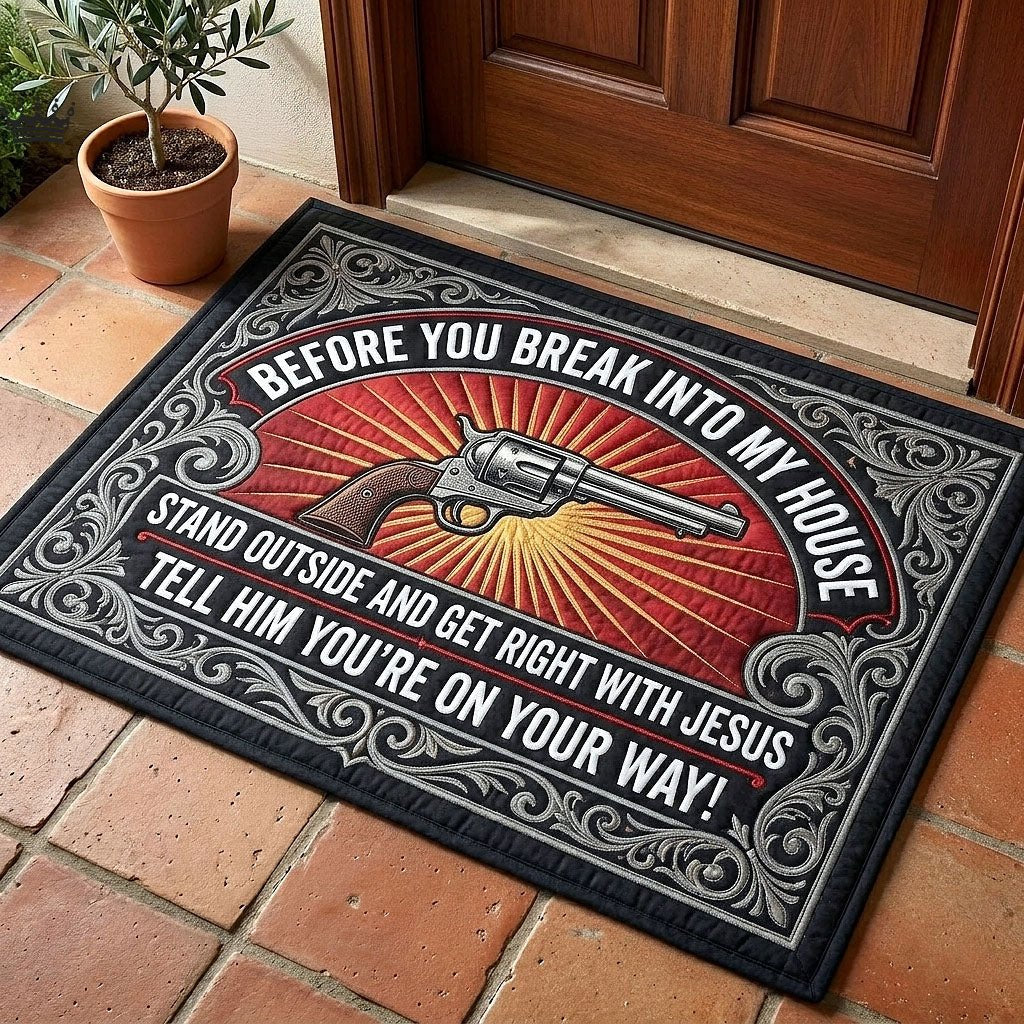 Veteran Pride Doormat - Patriotic Design | Printed Welcome Doormat
