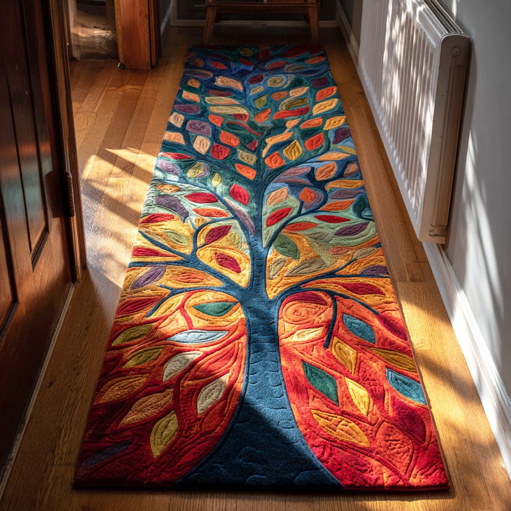 Vibrant Harmony Tree Runner Carpet Runner Rug - Cute Pet Design | Animal Printed Runner Rug