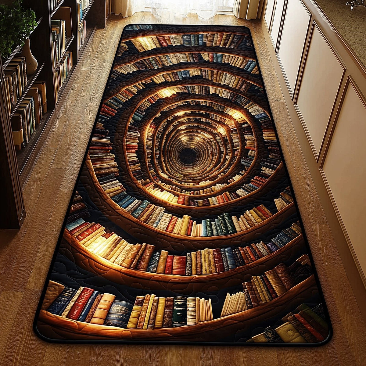 Vintage Bookself Runner Rug - Retro Vintage Design | Nostalgia Runner Rug
