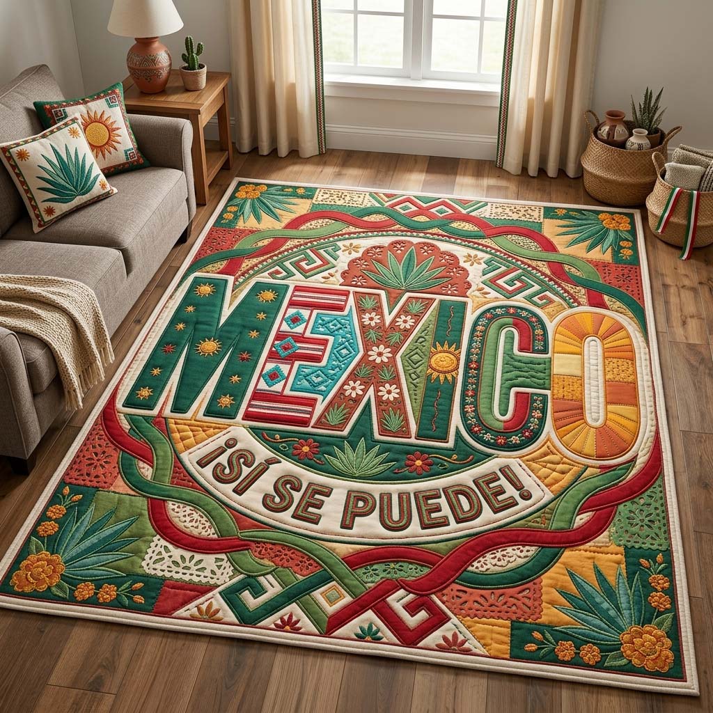 Viva Cultura area rug in a living room