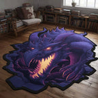 Void Fang Custom Shape Area Rug - Nature Design | Die-Cut Non-Slip Rug - washable non-slip printed rug