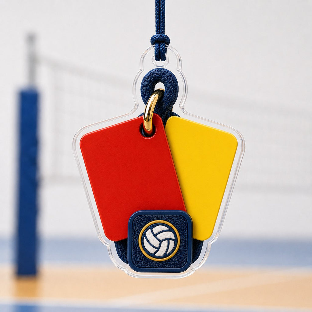 Volleyball Referee Cards Christmas Ornament