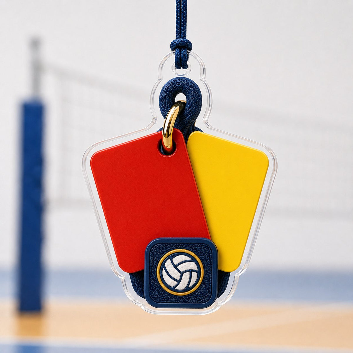 Volleyball Referee Cards Christmas Ornament