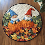 Warm Autumn Round Mat Rug - washable non-slip printed rug