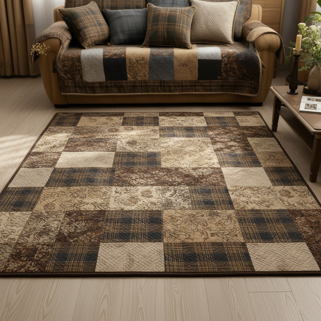 Warm Homestead area rug in a living room