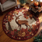 Warm Twilight Round Mat Rug - washable non-slip printed rug