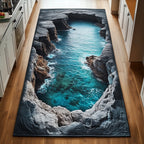 Water Cilff Runner Rug - Nature Design | Serene Runner Rug